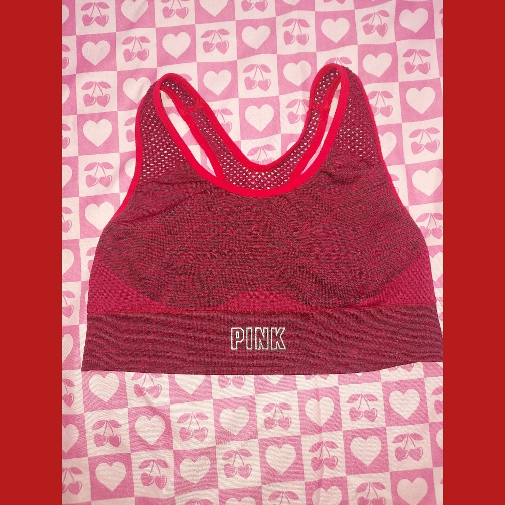 Victorias Secret PINK Red Sports Bra